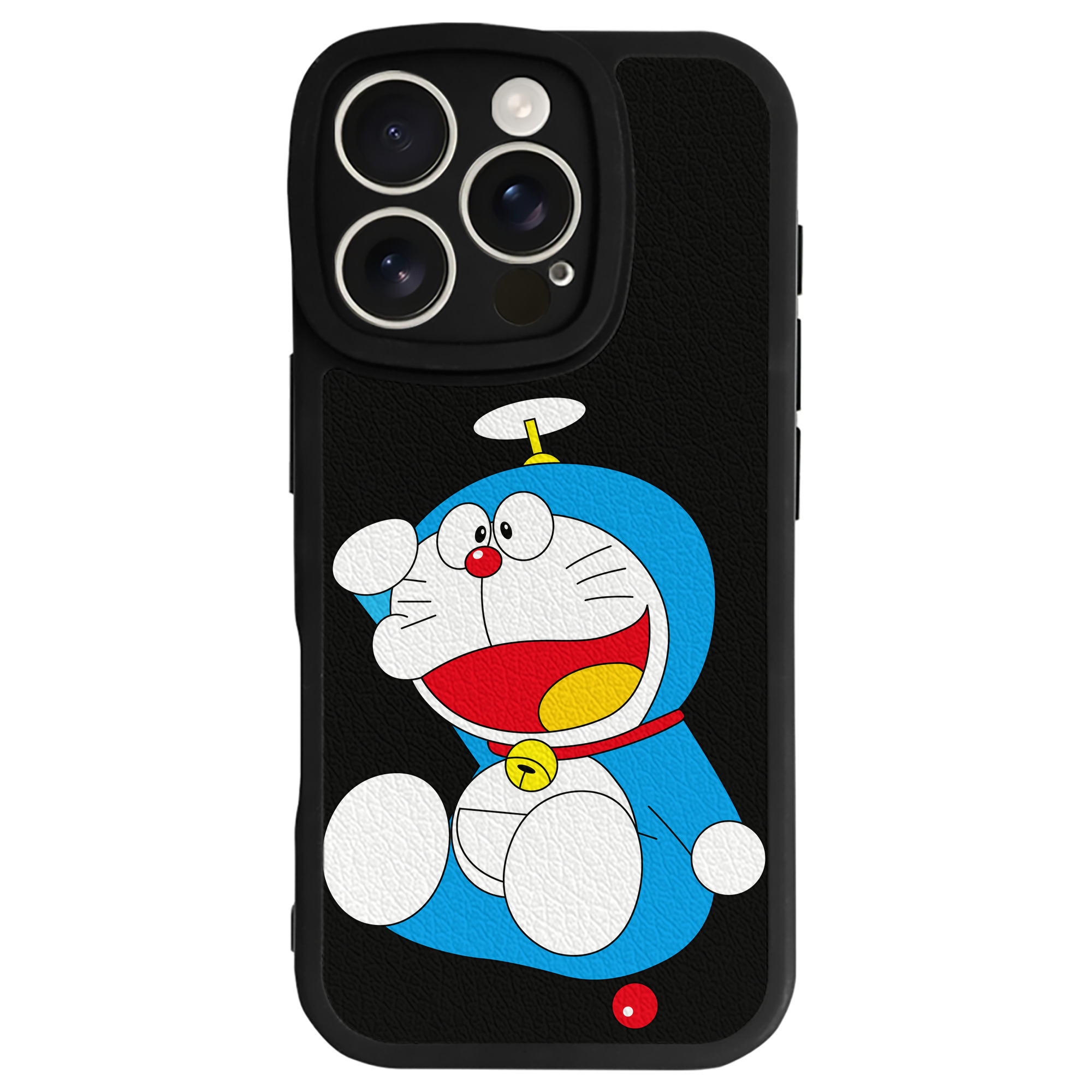 （画像用） ドラえもん Doraemon 【iPhone 16シリーズ対応】シリコンスマホケース（レザー調） 材質：シリコン